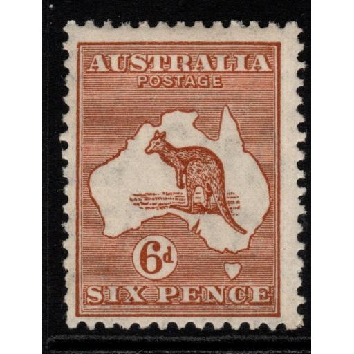 AUSTRALIA SG132 1932 6d CHESTNUT DIE IIB MTD MINT
