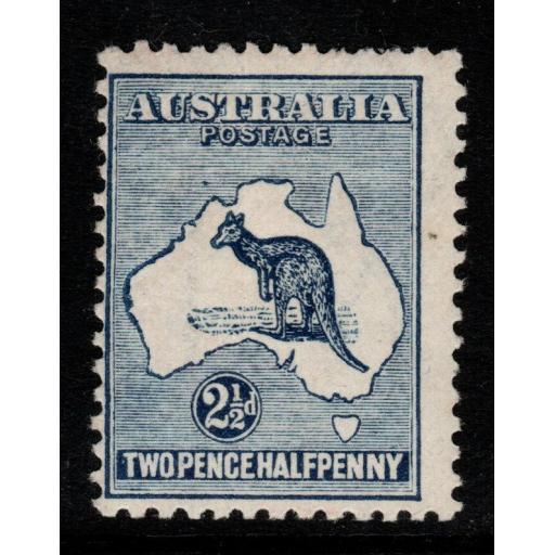 AUSTRALIA SG36 1917 2½d DEEP BLUE MTD MINT