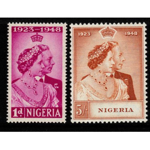 NIGERIA SG62/3 1948 SILVER WEDDING MNH