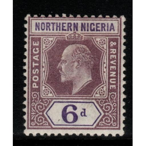 NORTHERN NIGERIA SG15 1902 6d DULL PURPLE & VIOLET MTD MINT
