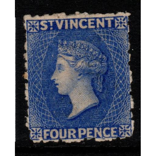 ST.VINCENT SG38 1881 4d BRIGHT BLUE MTD MINT
