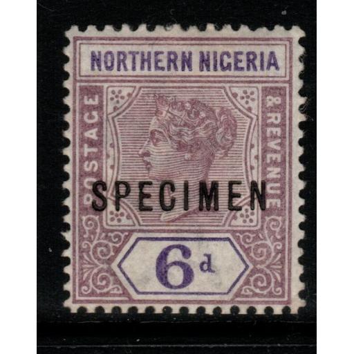 NORTHERN NIGERIA SG6s 1900 6d DULL MAUVE & VIOLET SPECIMEN MTD MINT