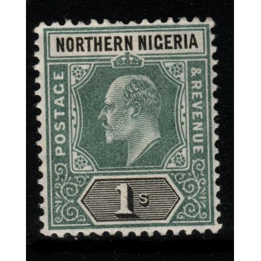 NORTHERN NIGERIA SG26 1905 1/= GREEN & BLACK MTD MINT