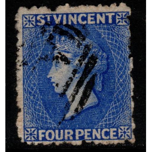 ST.VINCENT SG38 1881 4d BRIGHT BLUE USED