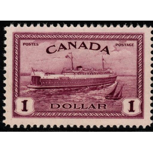 CANADA SG406 1946 $1 PURPLE MNH