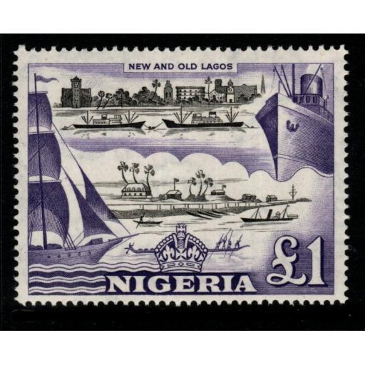 NIGERIA SG80 1953 £1 DEFINITIVE MNH