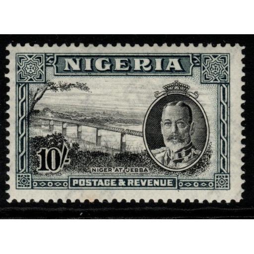 NIGERIA SG44 1936 10/= BLACK & GREY MNH