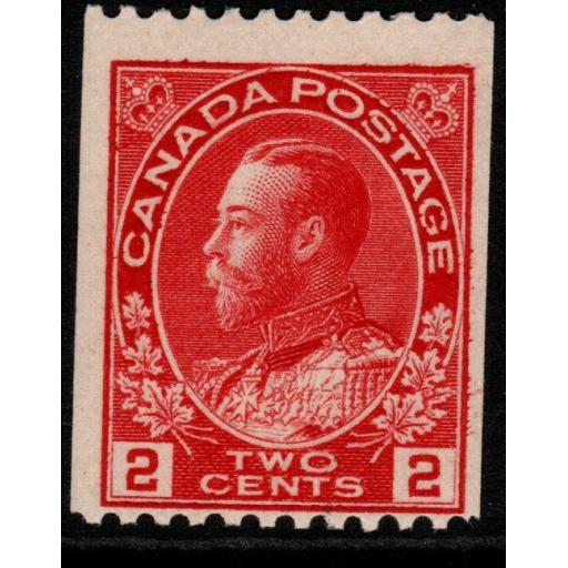CANADA SG218 1914 2c DEEP ROSE-RED MNH