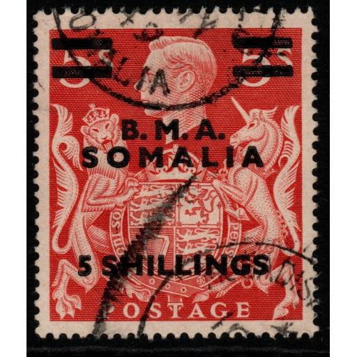 B.O.I.C.-SOMALIA SGS20 1948 5/= on 5/= RED USED