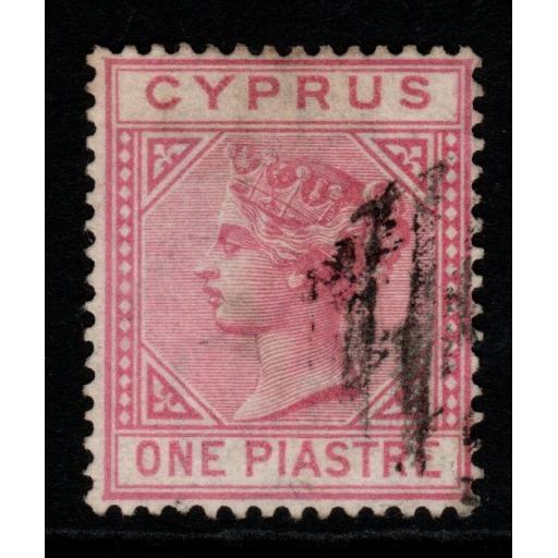 CYPRUS SG12 1881 1pi ROSE USED