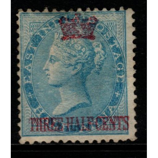 MALAYA STRAITS SETTLEMENTS SG1 1867 1½c on BLUE MTD MINT