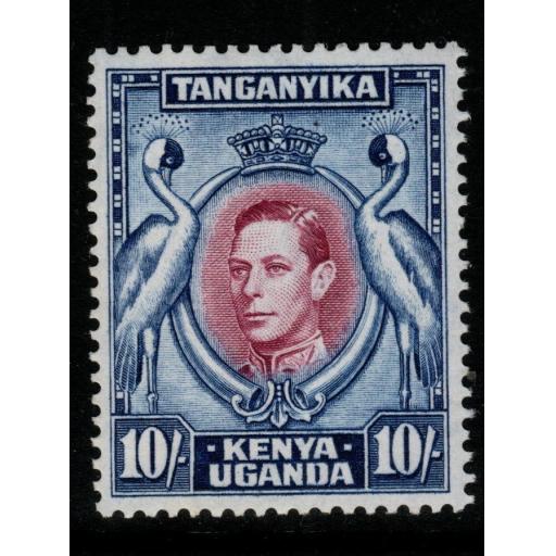 KENYA, UGANDA & TANGANYIKA SG149b 1944 10/= PURPLE & BLUE p13¼x13¾ MTD MINT