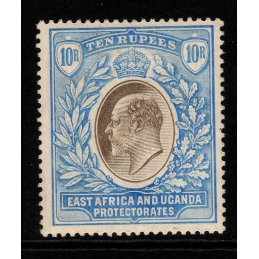 KENYA, UGANDA & TANGANYIKA SG31 1907 10r GREY & ULTRAMARINE MTD MINT
