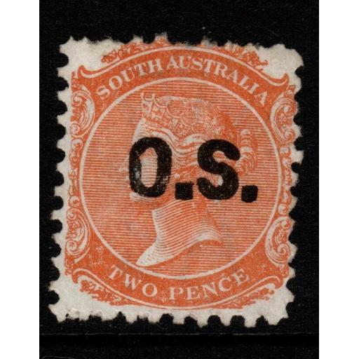 SOUTH AUSTRALIA SGO44h 1877 2d DULL BRICK-RED UNUSED