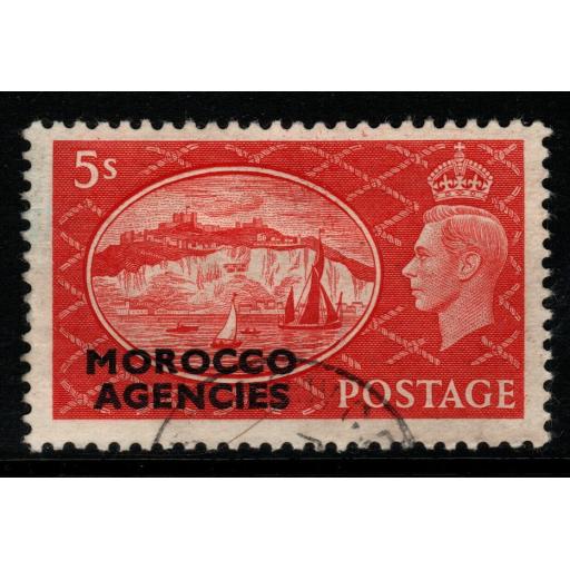 MOROCCO AGENCIES SG100 1951 5/= RED FINE USED