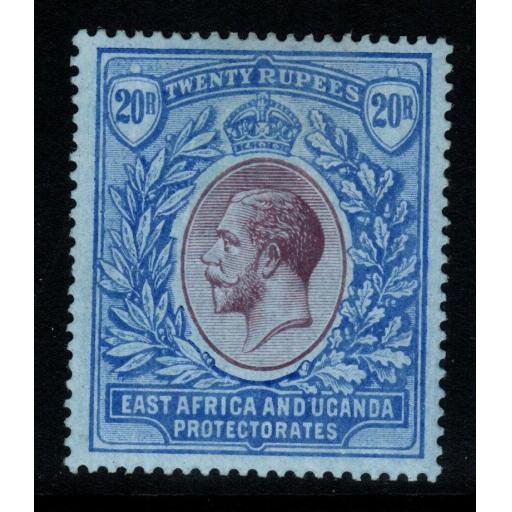 KENYA, UGANDA & TANGANYIKA SG60 1918 20r PURPLE & BLUE/BLUE MTD MINT