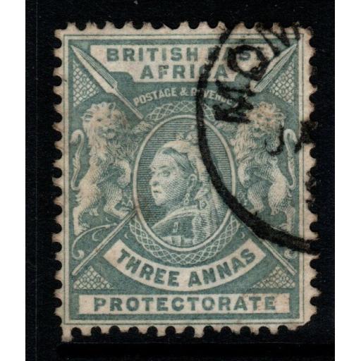 BRITISH EAST AFRICA SG69 1896 3a GREY FINE USED