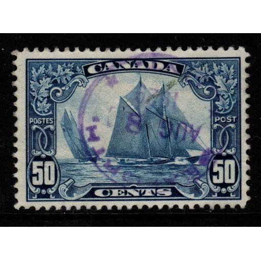 CANADA SG284 1929 50c BLUE FINE USED