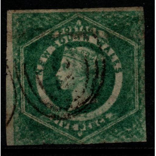 NEW SOUTH WALES SG88 1855 5d DULL GREEN USED