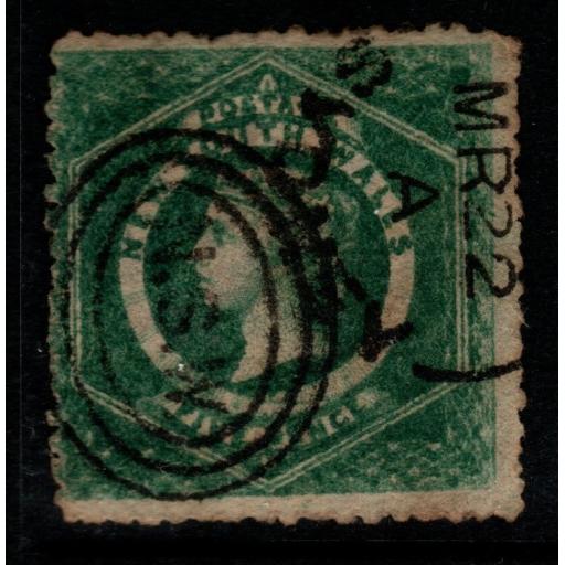 NEW SOUTH WALES SG162a 1870 5d DARK BLUISH GREEN USED