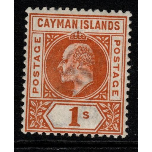 CAYMAN ISLANDS SG7 1902 1/= ORANGE MTD MINT