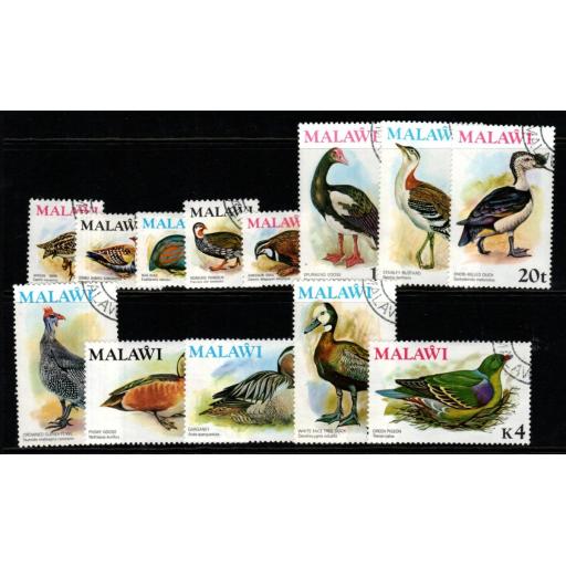 MALAWI SG473/85 1975 BIRDS FINE USED