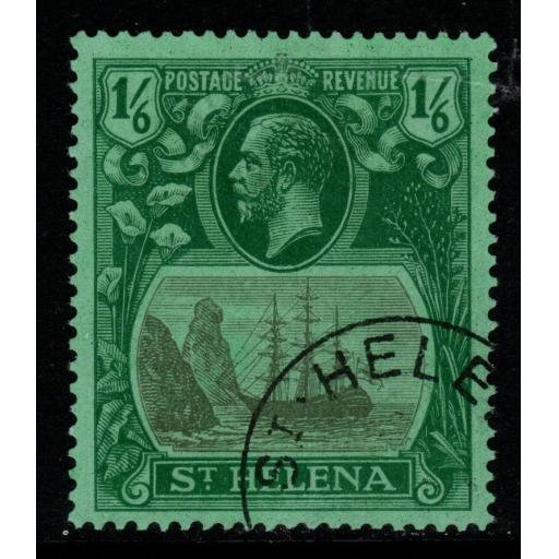 ST.HELENA SG107 1927 1/6 GREY & GREEN/GREEN FINE USED