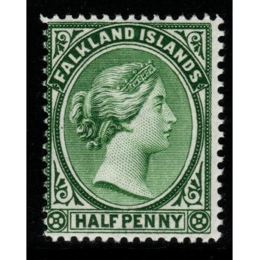 FALKLAND ISLANDS SG16 1892 ½d GREEN MNH