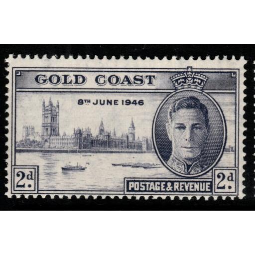 GOLD COAST SG133 1946 2d VICTORY p13½x14 MNH