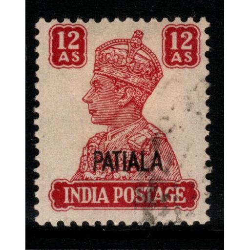 INDIA-PATIALA SG115 1945 12a LAKE FINE USED