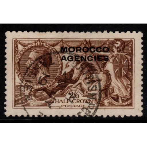 MOROCCO AGENCIES SG51 1914 2/6 SEPIA-BROWN FINE USED