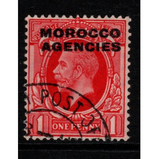 MOROCCO AGENCIES SG66 1935 1d SCARLET FINE USED