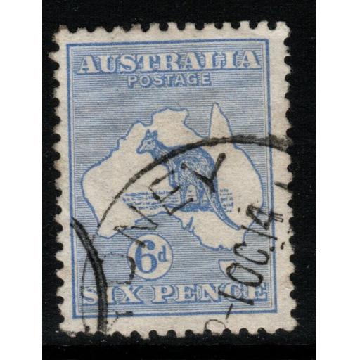 AUSTRALIA SG9 1913 6d ULTRAMARINE USED
