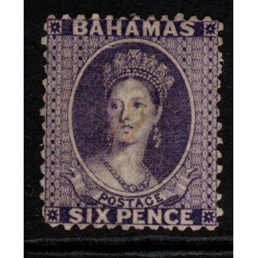 BAHAMAS SG31 1863 6d DEEP VIOLET UNUSED