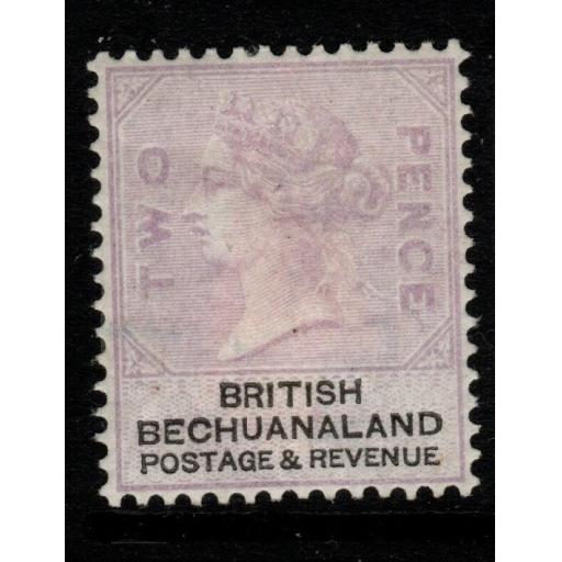 BECHUANALAND SG11a 1888 PALE DULL LILAC & BLACK HEAVY MTD MINT