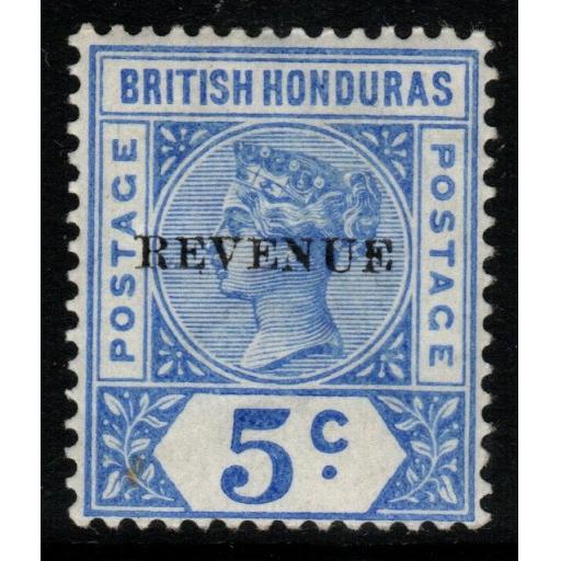 BRITISH HONDURAS SG66 1899 5c ULTRAMARINE MTD MINT