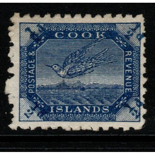 COOK ISLANDS SG11 1899 ½d STEEL BLUE 1st SETTING MTD MINT