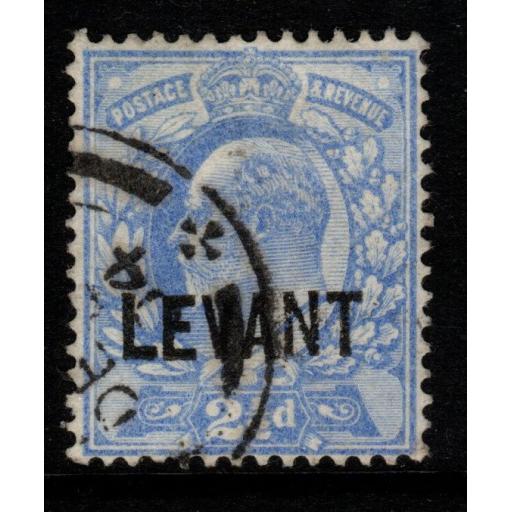 BRITISH LEVANT SGL5 1905 2½d ULTRAMARINE FINE USED