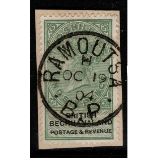 BECHUANALAND SG17 1888 2/6 GREEN & BLACK FINE USED ON PIECE