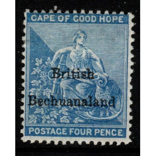 BECHUANALAND SG3 1887 4d DULL BLUE MTD MINT