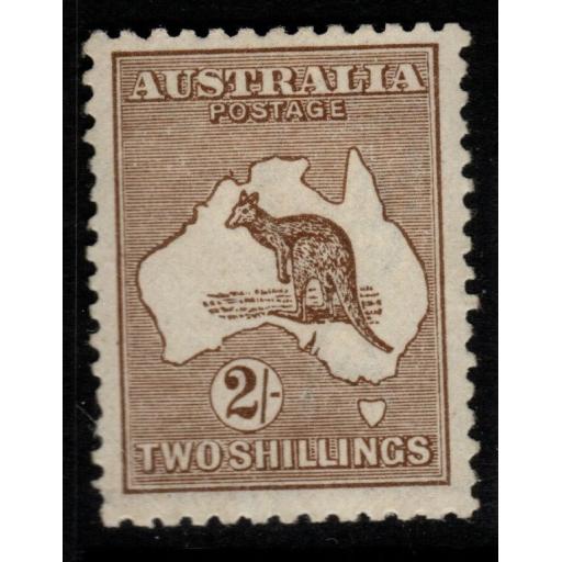 AUSTRALIA SG41 1916 2/= BROWN DIE II MTD MINT