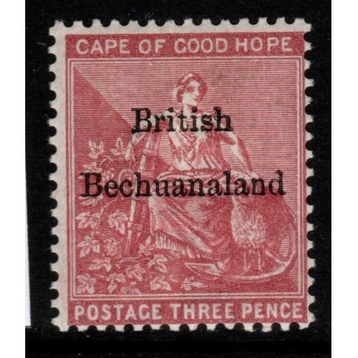 BECHUANALAND SG1 1885 ½d GREY-BLACK MTD MINT