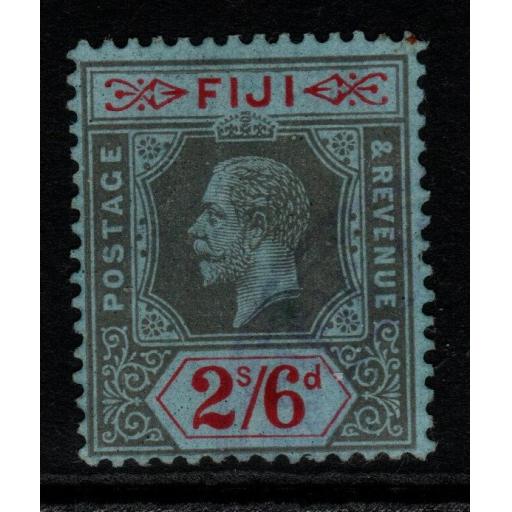 FIJI SG135 1916 2/6 BLACK & RED/BLUE USED