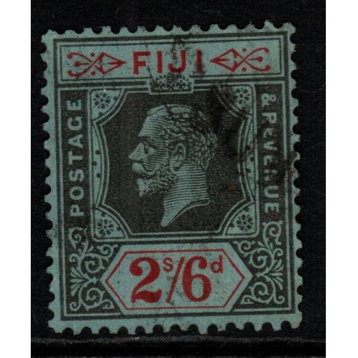 FIJI SG240 1925 2/6 BLACK & RED/BLUE USED