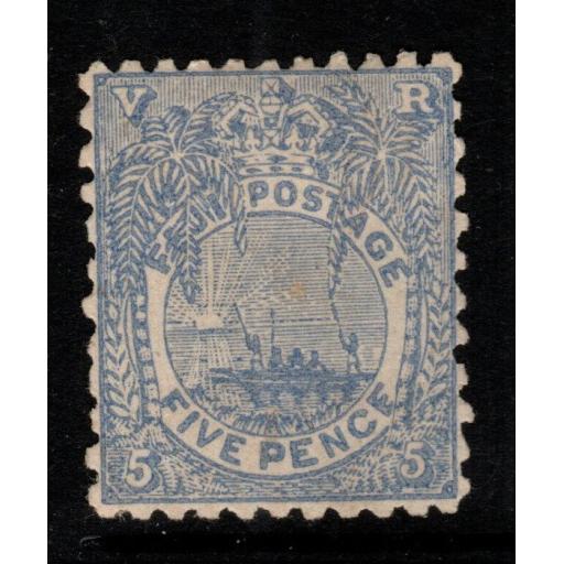 FIJI SG85 1893 5d ULTRAMARINE MTD MINT