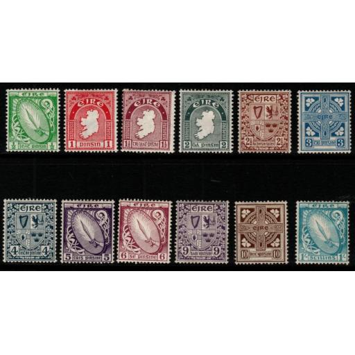 IRELAND SG71/82 1922-34 DEFINITIVE SET MTD MINT