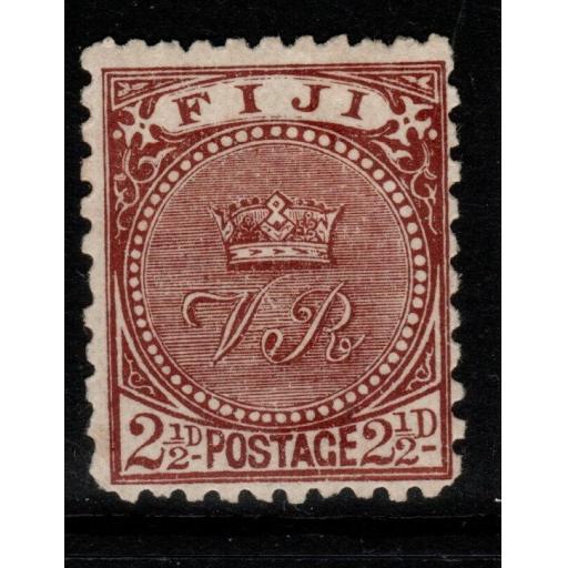 FIJI SG84 1892 2½d CHOCOLATE MTD MINT