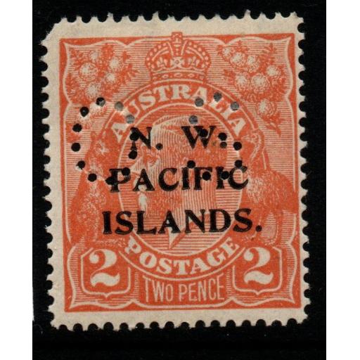 NEW GUINEA SGO18 1921 2d ORANGE "BLUNT CORNER" MTD MINT