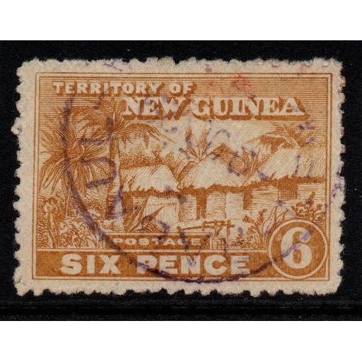 NEW GUINEA SG130 1925 6d BROWN-OCHRE FINE USED