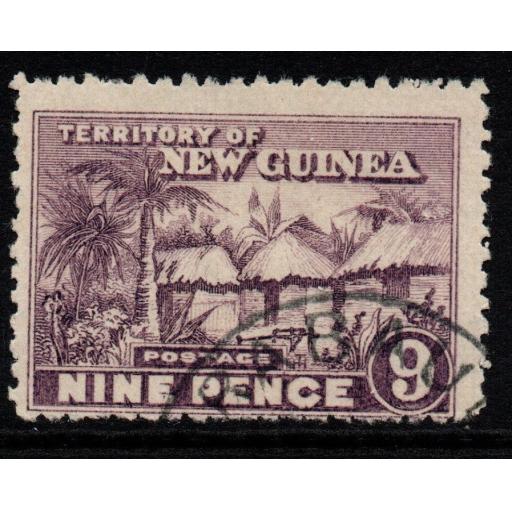 NEW GUINEA SG131 1925 9d DULL PURPLE FINE USED